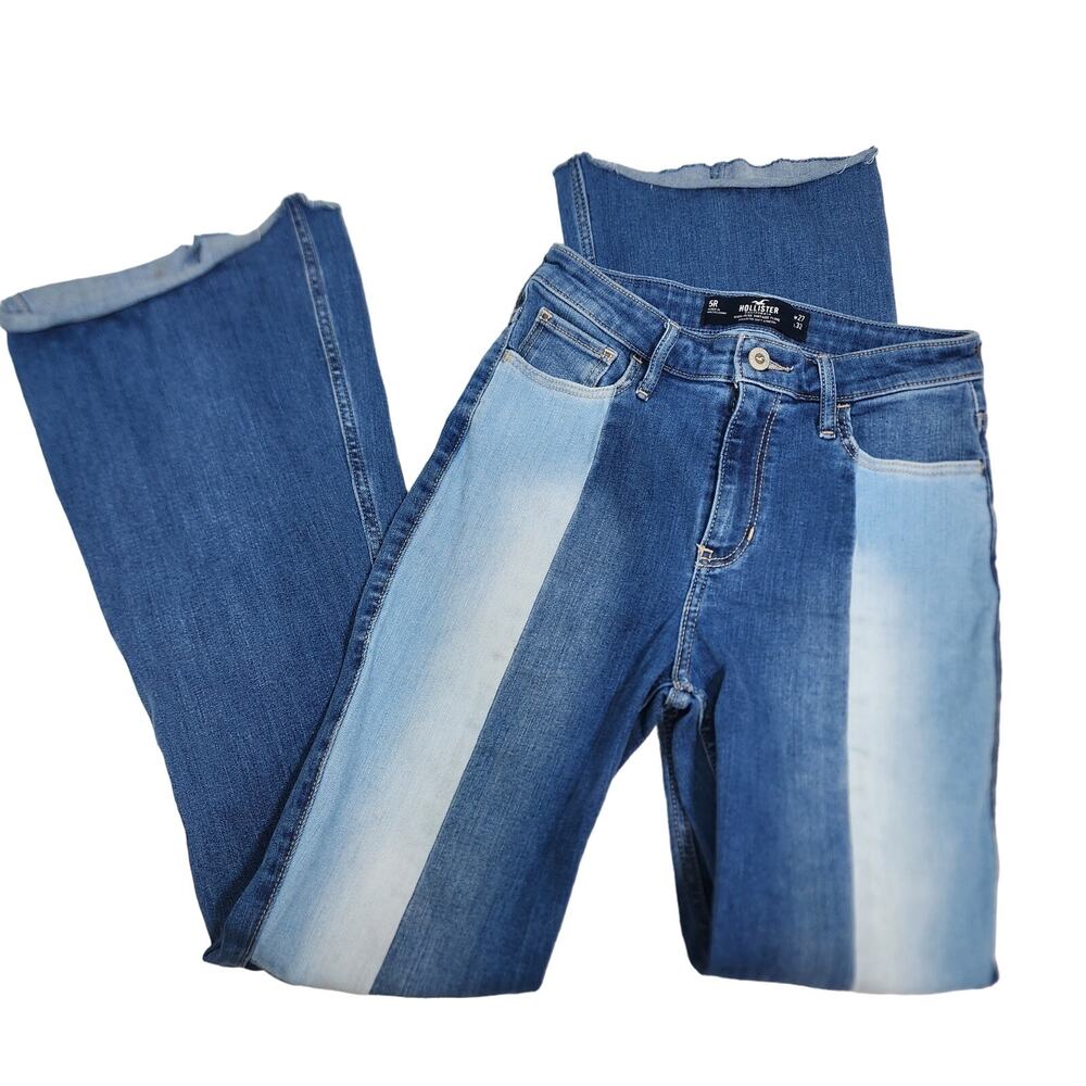 Hollister High Rise Vintage Flare Block Color Jeans Size 5R
